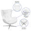 Chaise de réception l 32,5 po Paloma avec structure en métal-1294638107