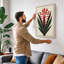 Torch Flower Botanical - Wrapped Canvas-962322458-962323436
