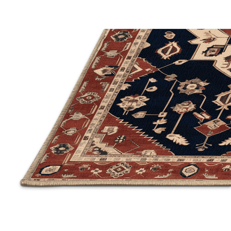 Tapis brun lavable à la machine, Rectangle 5 pi x 7 pi