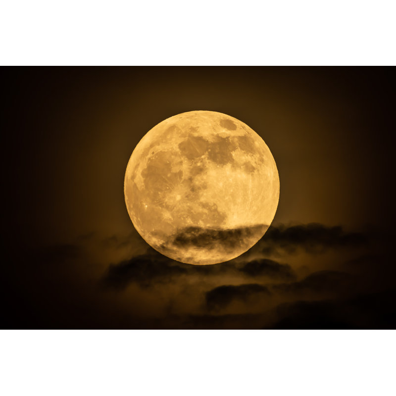 The Full Moon by WCJ Wachirawit Jenlohakit - Wrapped Canvas Print, 30cm H x 46cm W x 3.8cm D