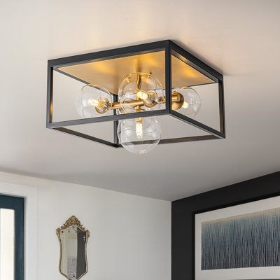 Lavard 5-Light Glass Globe Flush Mount