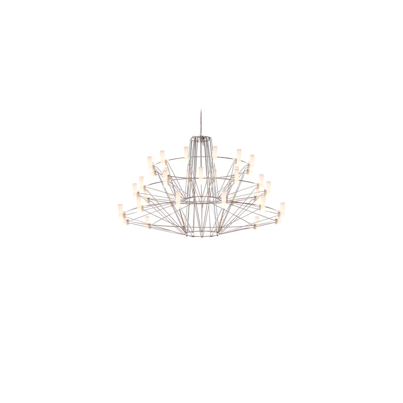 Coppélia LED Chandelier, Small, Chrome