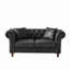 Canapé Chesterfield en tissu ‌Tech, canapé à accoudoirs roulés en tissu High-Tech, canapé rembourré de style Mid-Century, canapé 2 places pour le salon, le bureau, l’appartement-47225614-47225609