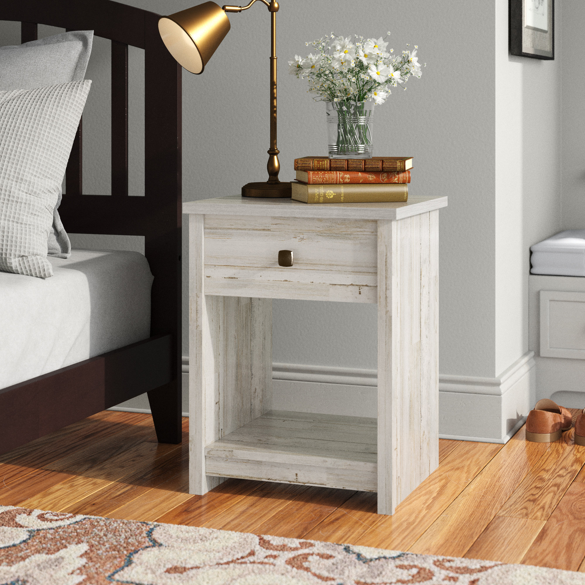 Andover Mills™ Rushville Wood Nightstand & Reviews