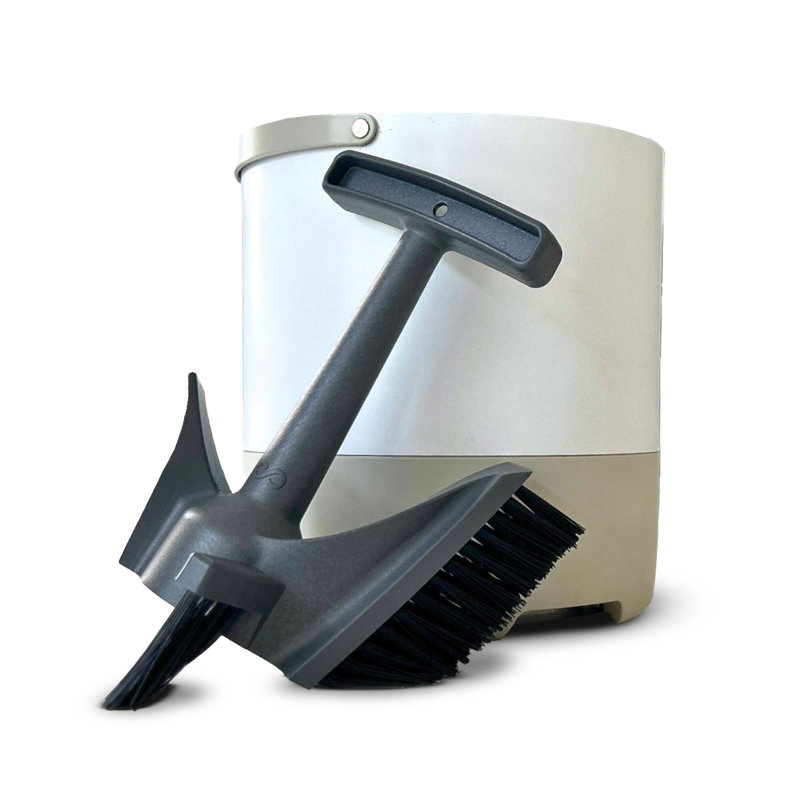 Ensemble de 3 seaux et brosses Infinity, Blanc