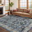 Rectangle Floral Area Rug-136078288-136078290