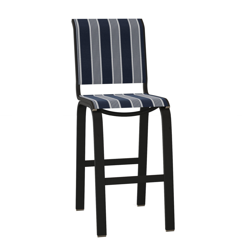 Tabouret de bar 29,5 po Holna, Noir texturé, Nuit