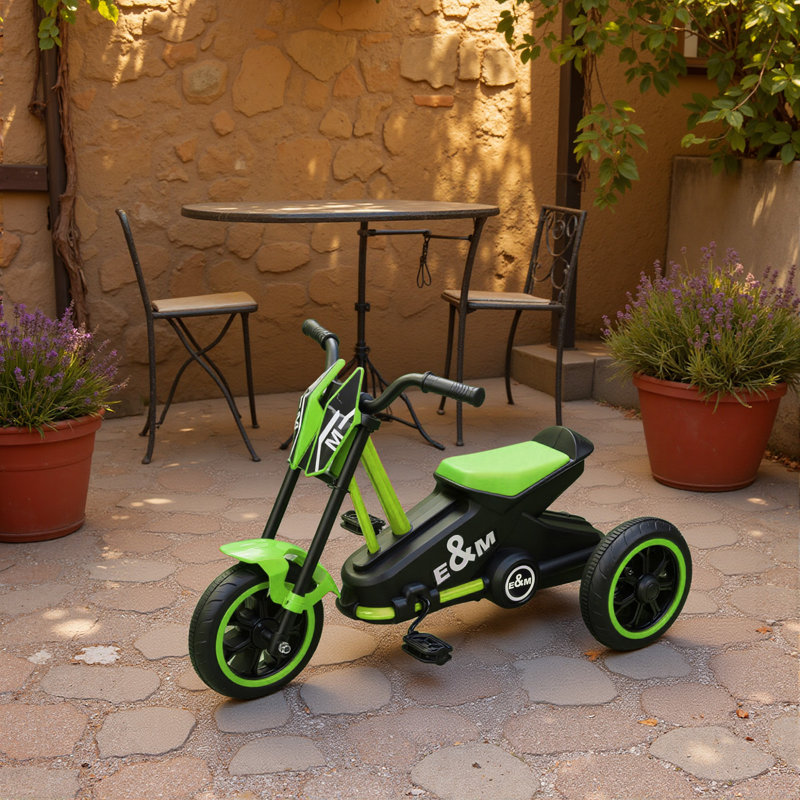 AIYAPLAY Trike for Kids, Baby Tricycle with Pedal, Ages 18–36 Months, Green