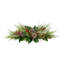Holiday Arrangement with Wintry Greens, Magnolia Leaves and Berries
