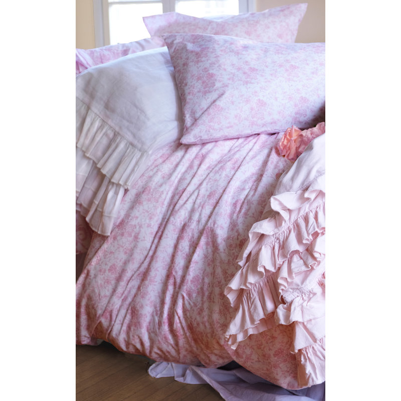Duvet Cover, Rose Toile, Twin Duvet Cover