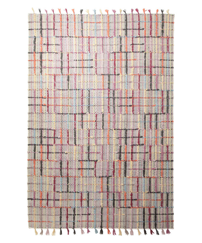 Freaky Plaid Wool Hand Woven Area Rug, 160 x 230cm