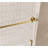 Frameless Shower Door 56-60 "W X 60" H, 1/4 "(6 Mm) Clear Tempered Glass, Explosion Proof Film, Stainless Steel Handle-121059979