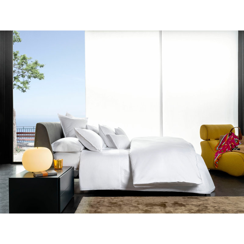 Lineare Pillow Case, Standard Pillowcase, White