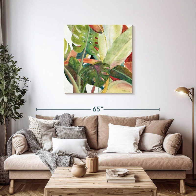 Harnek Tropical Lush Garden Square I, H 36 po x l 36 po