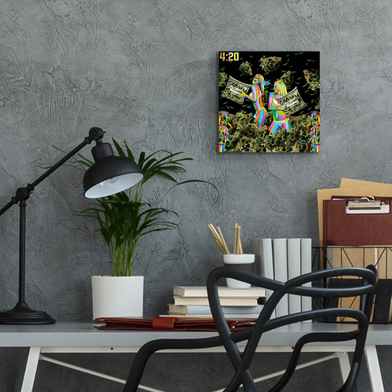 «Pillow Fight» par Bob Weer, H 12 po x l 12 po x P 0,13 po