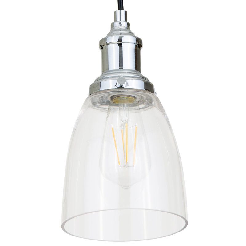 Sitkin 1 - Light Single Pendant, Polished Chrome
