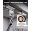 Chariot à 4 roulettes, charge de 1 100 lb, chariot à double roulement pour 1-5 / 8 po de largeur et tous les chenaux de 1-5 / 8 po ou plus haut, système de rail coulissant robuste pour garage d'entrepôt