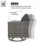 Premium All-Weather Wicker Outdoor Dining Armchair with Cushion-1446185949