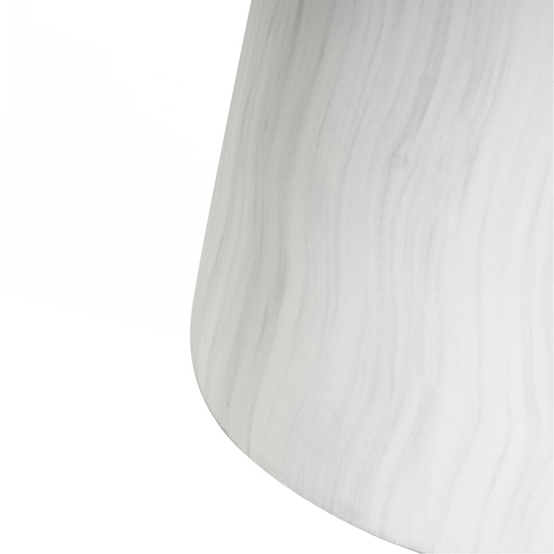 Outdoor Ponti Travertine Side Table,White, White