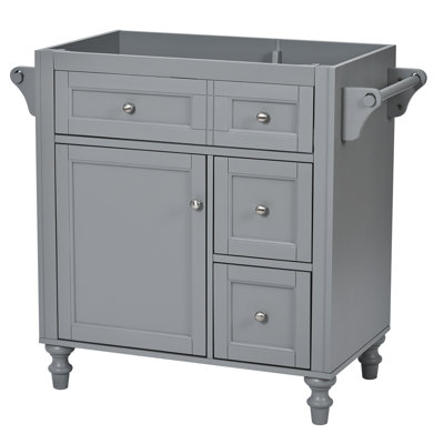 Meuble-lavabo de salle de bain sans lavabo supérieur