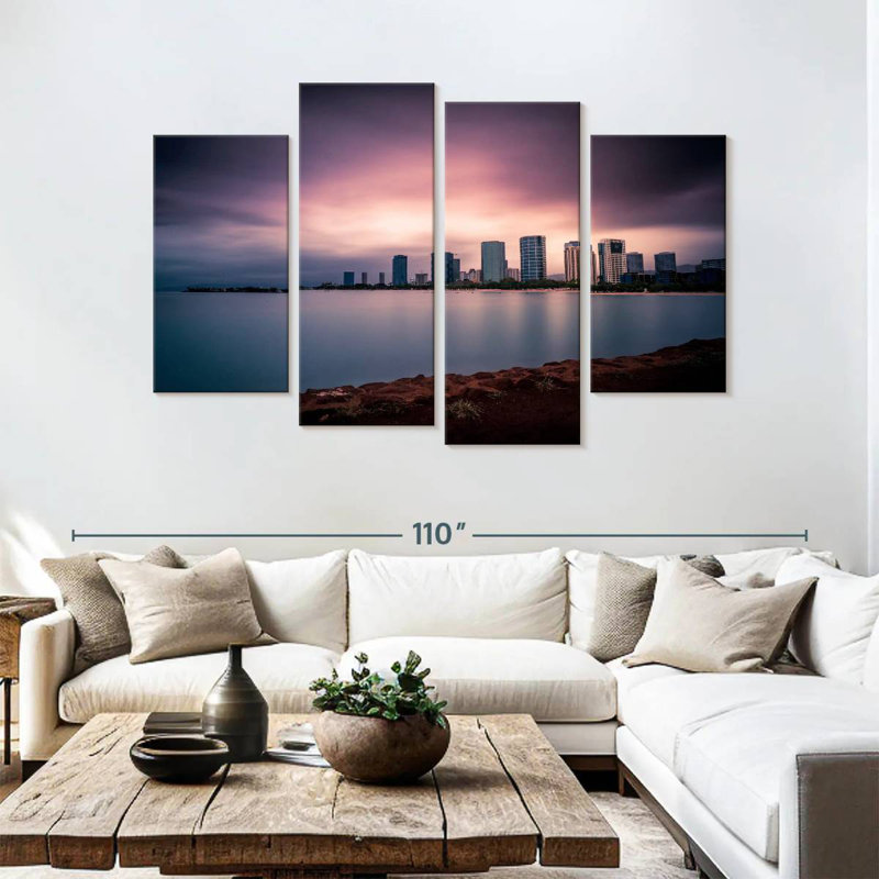 Sireci Honolulu Purple Sunset Skyline
