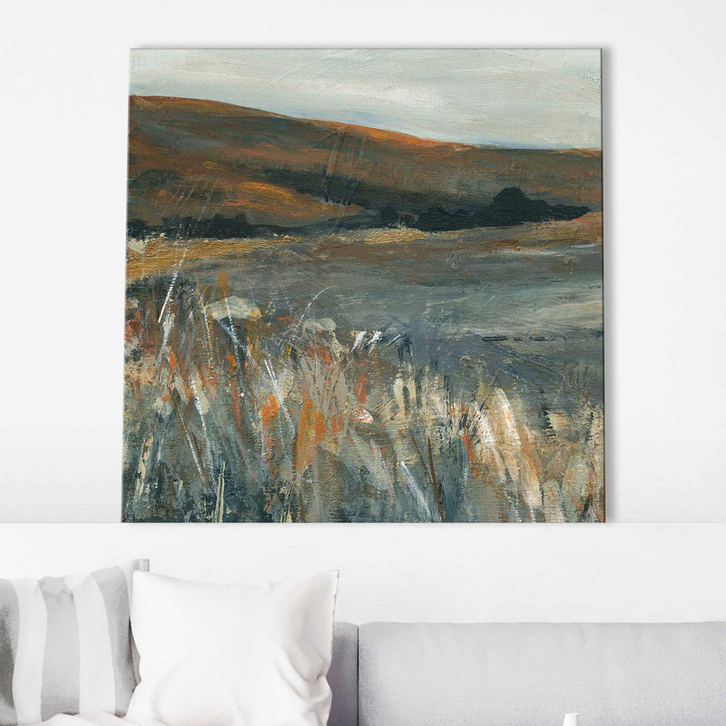 «Copper Dusk I» par Carol Robinson - reproduction d'art sur toile tendue, L 18 po x H 18 po, Toile tendue
