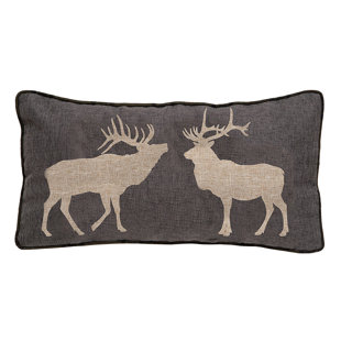 Two Elk Rustic Throw Pillow 14"X26"