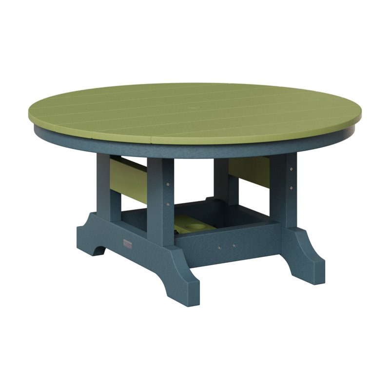 Table de conversation ronde Berlin Garden Garden 38 po Classic, Vert kiwi, Ardoise
