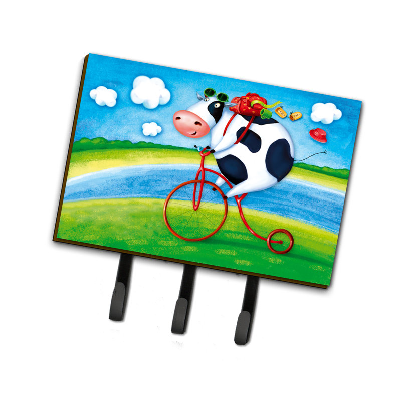 Metal Wall Organizer with Key Hooks