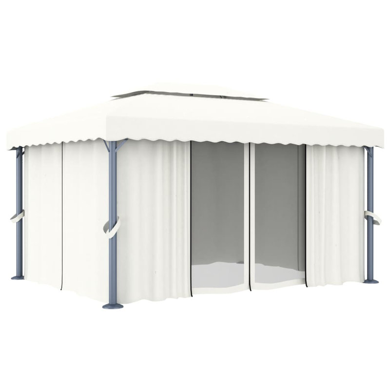 Pavillon de jardin avec auvent VidaXL, 13,1 pi x 9,8 pi