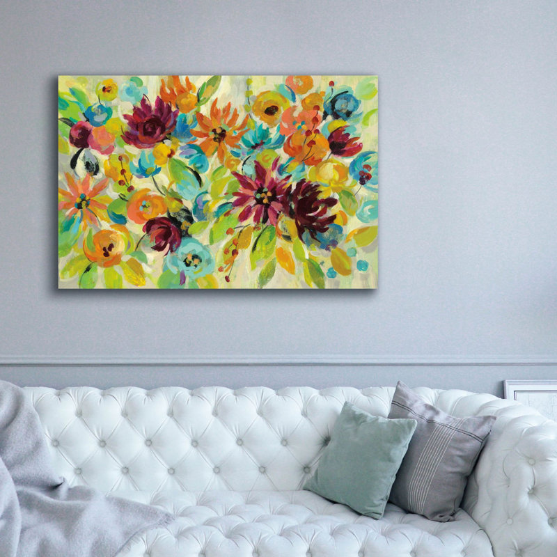 «Epic Graffiti» Autumn Joy »par Silvia Vassileva, art mural sur toile, 60 po x 40 po