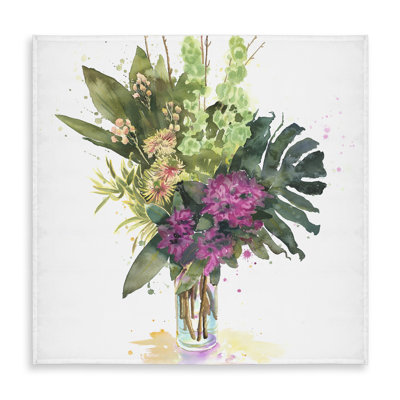 Tropical Flower Assemblage Tablecloth | Indoor/Outdoor Decor