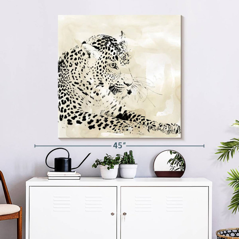 Brampt Leopard Spots I, 33" H x 33" W