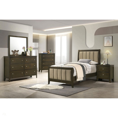 Clement Dark Cocoa 51-inch Twin Panel Bed