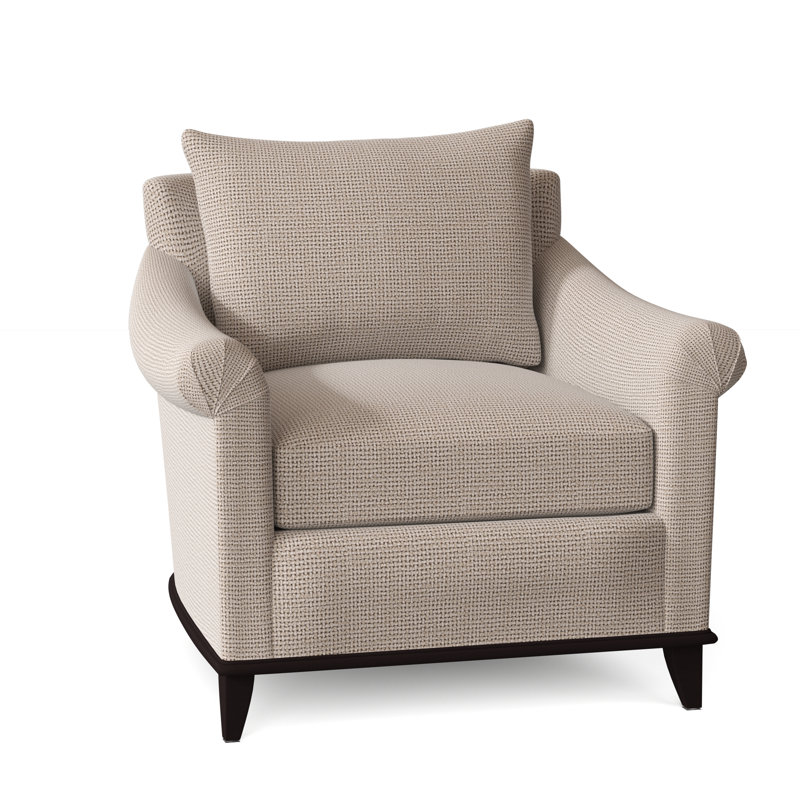 Drake Armchair Chair with Ottoman, Vintage Ebony, Elise Harbor