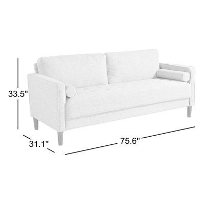 Garren 75.6'' Square Arm Tufted Sofa