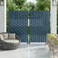 Moderne L 47 po x l 16 po x H 72 po en acier galvanisé bleu-124959094-124959102