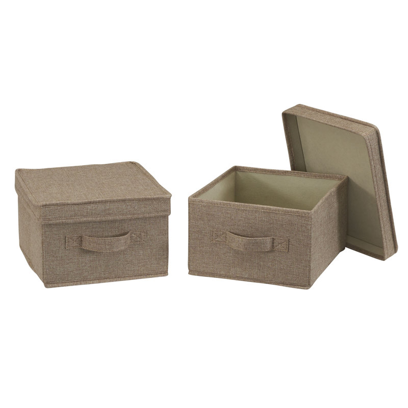 Jumbo Storage Box, 6" H x 10" W x 11" D, Latte
