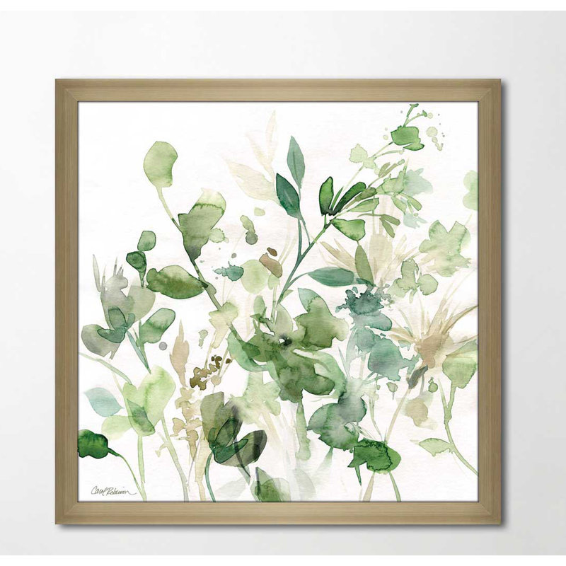 «Sage Garden I» par Carol Robinson - reproduction de cadre photo sur plastique / acrylique, H 39,5 po x l 39,5 po x P 0,75 po
