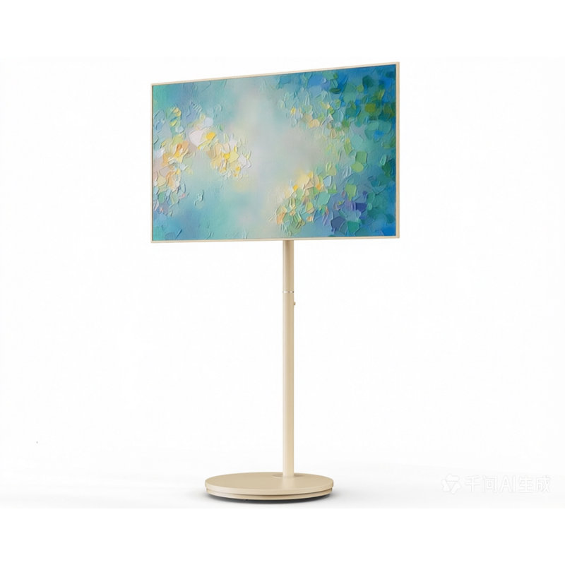 Meuble télé mobile d'angle pour téléviseur de 24 à 48 po, Or