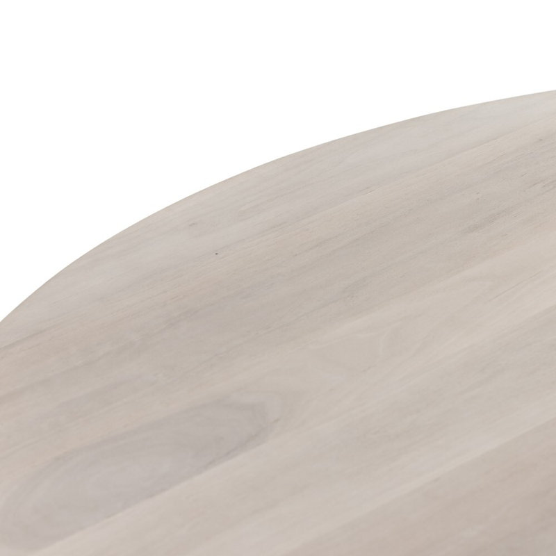 Hudson Round Walnut Wood Dining Table