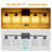 5-Lights Moisture Resistant Bathroom Vanity Light With Frosted Glass Shade-245834239-245834232