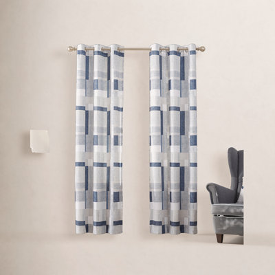 Kitson Semi Sheer Curtain Single Panel