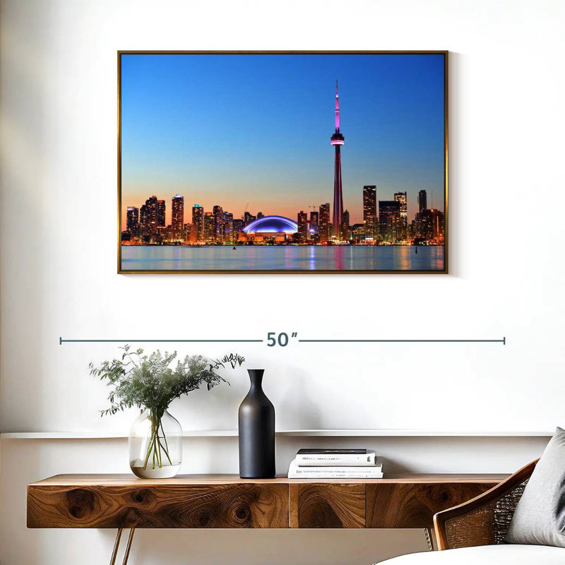Toronto, Cadre flottant doré, 37 po x 25 po