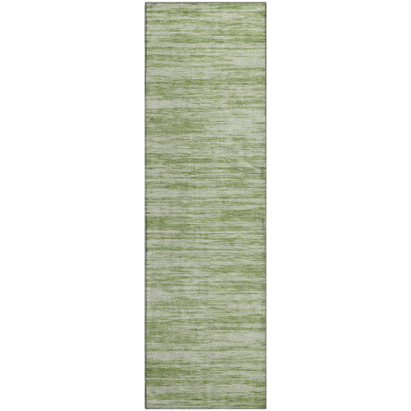 Premium Machine Washable Prisco Aloe Rug, Runner 2'3" x 7'6"
