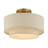 Charleeann Linen Blend Semi Flush Mount