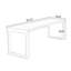 Bureau moderne et simple en bois massif-1444040642