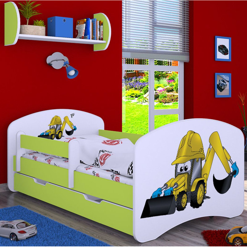 Mantooth Cabin Bed Themed Beds with Storage Included, Green