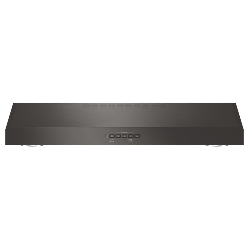 29.88" 310 CFM Convertible Under Cabinet Range Hood with Nightlight, Fingerprint Resistant Black Stainless Steel