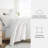 8-Piece Reversible Bedding Bundle - Patterned Duvet Cover, Comforter Insert and Solid Sheet Set-99311784-99311798